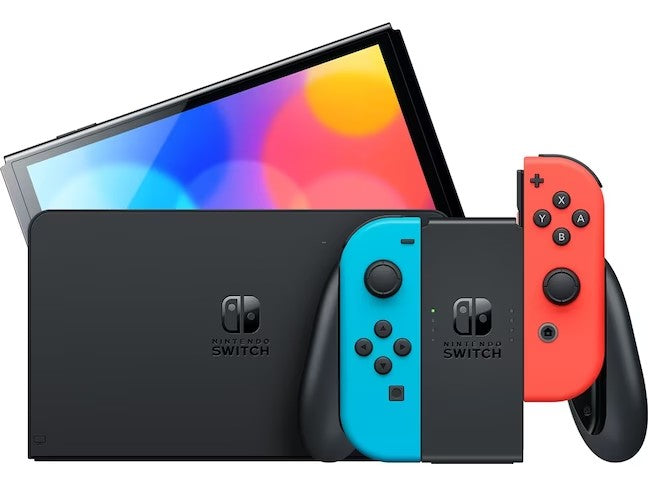 Nintendo Switch – Modèle OLED (bleu néon/rouge néon)